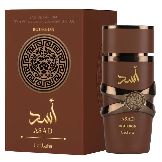 Lattafa Asad Bourbon 3.4 Oz Eau de Parfum