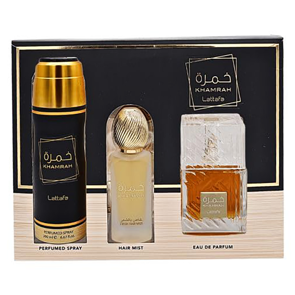 Lattafa Khamrah Gift Set Unisex (3 Pieces)