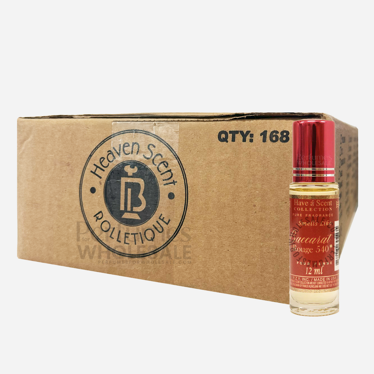 Box of 168 Pieces | Have a Scent Collection Wholesale Baccarat Roll On Oils 12ml