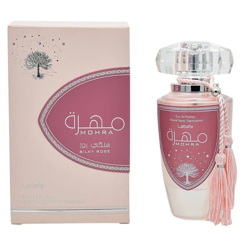 Lattafa Mohra Silky Rose 3.4 Oz Eau De Parfum