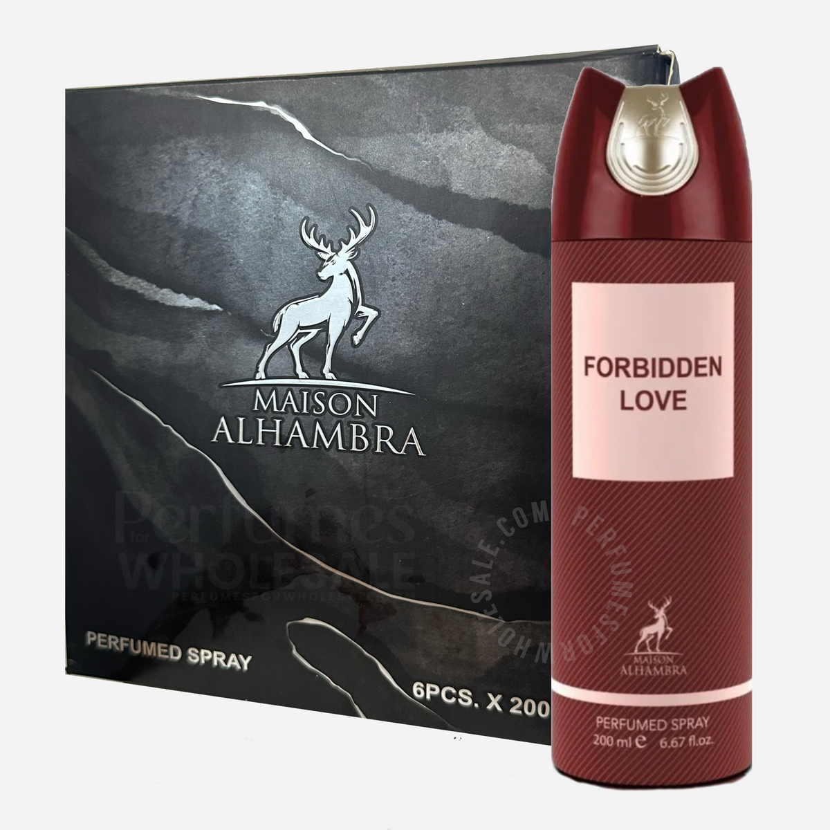Maison Alhambra Forbidden Love Women Perfumed Spray 200ml (6 Pieces)