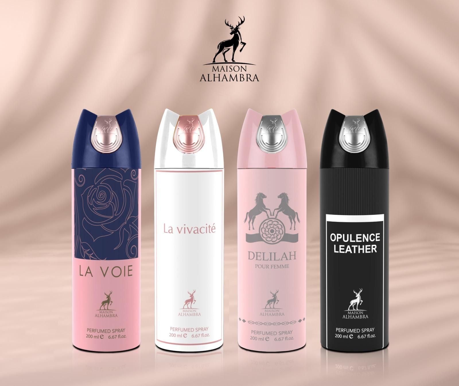 Box of 96 Pieces | Maison Alhambra Perfumed Body Sprays for Men/Women 200ml Wholesale