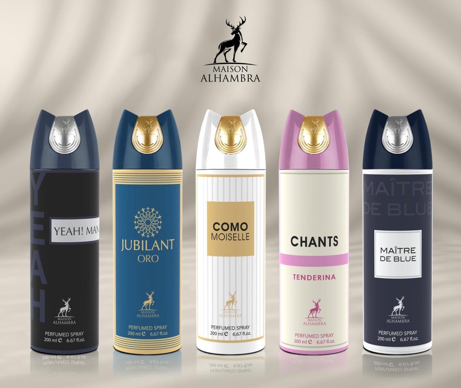 Box of 96 Pieces | Maison Alhambra Perfumed Body Sprays for Men/Women 200ml Wholesale